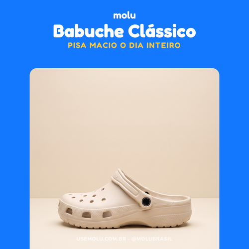 Babuche Molu Clássico Estilo Crocs | Clog Plataforma EVA | 11 Cores