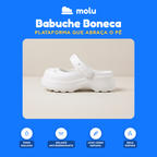 Babuche Molu Boneca | Clog Plataforma Mary Jane EVA | 5 Cores