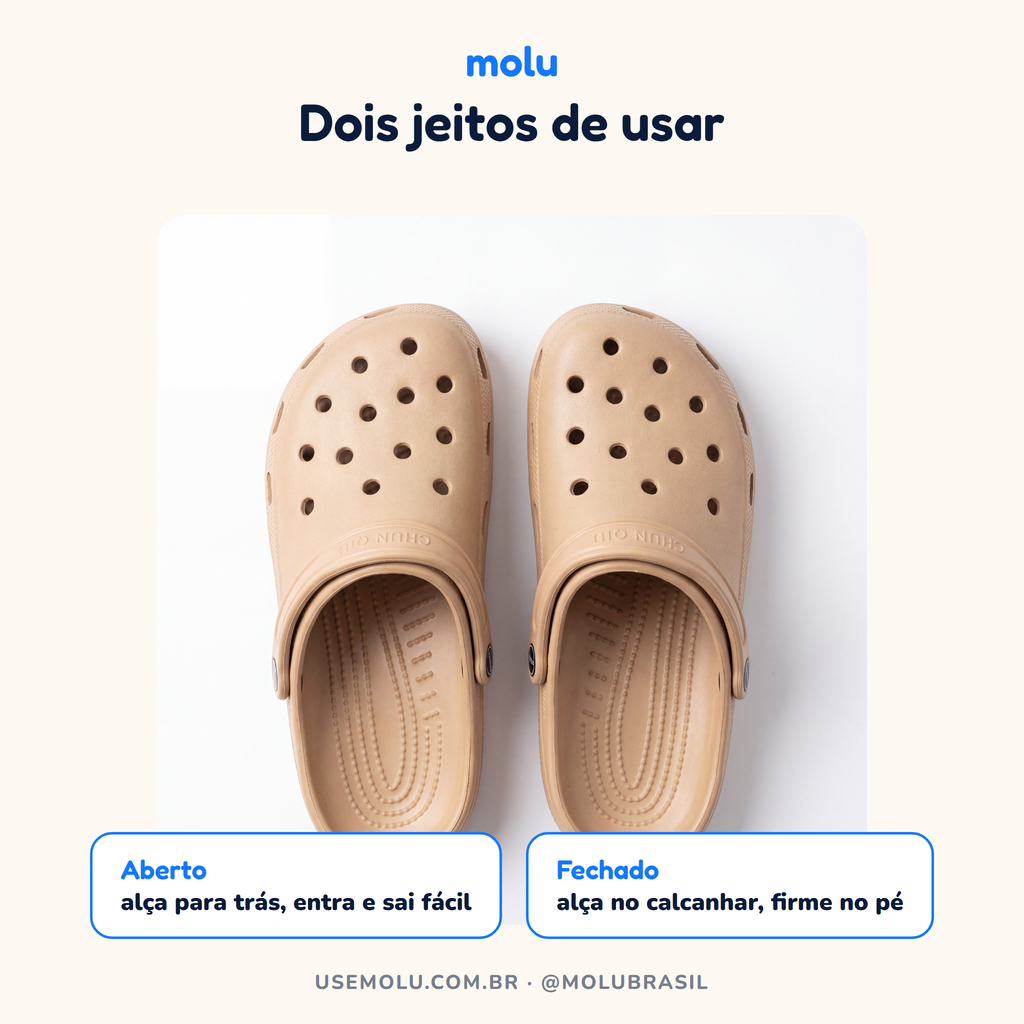 Babuche Molu Clássico Estilo Crocs | Clog Plataforma EVA | 11 Cores