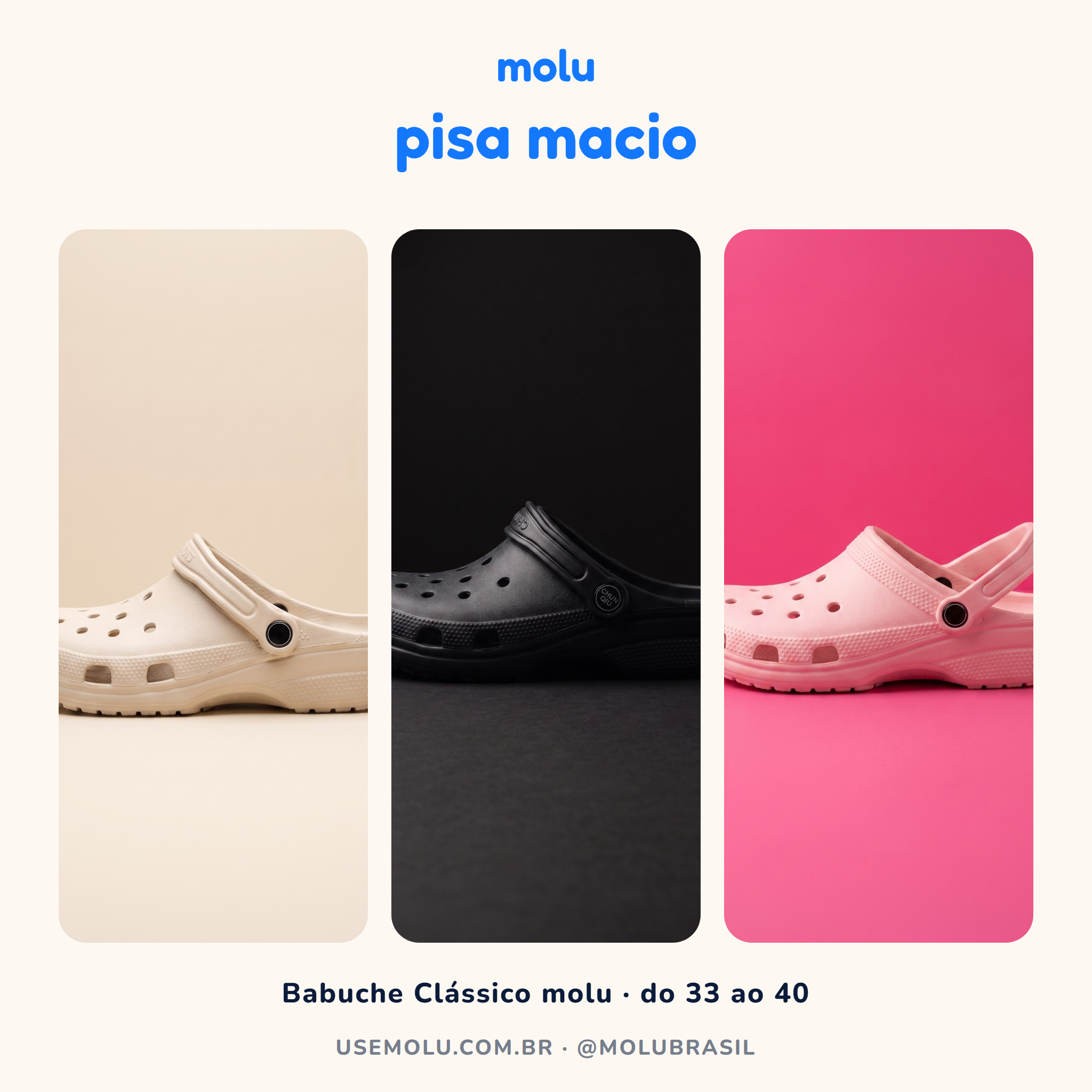 Babuche Molu Clássico Estilo Crocs | Clog Plataforma EVA | 11 Cores