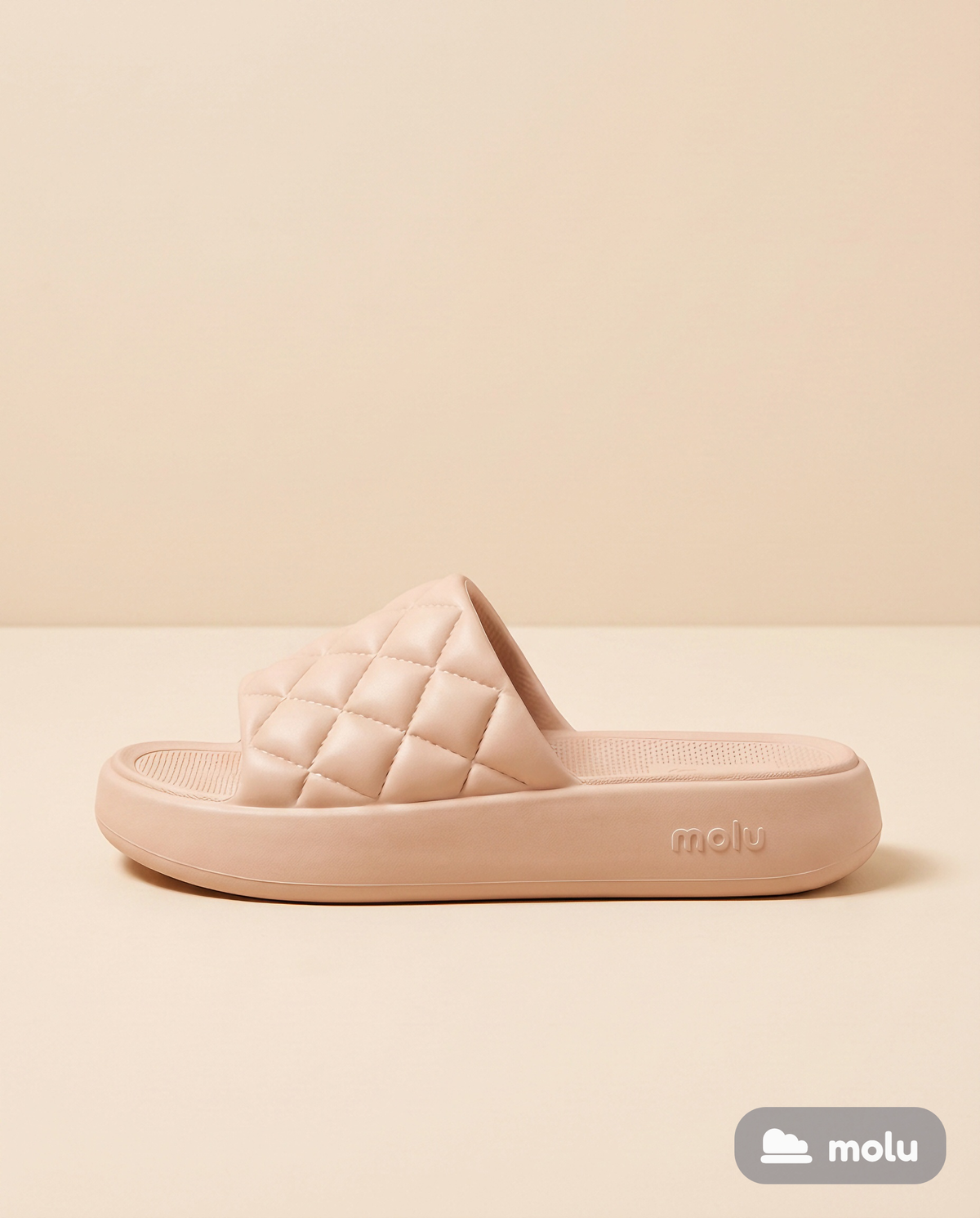 Chinelo Slide Molu Luxo | Plataforma Nuvem Matelassê EVA | 5 Cores