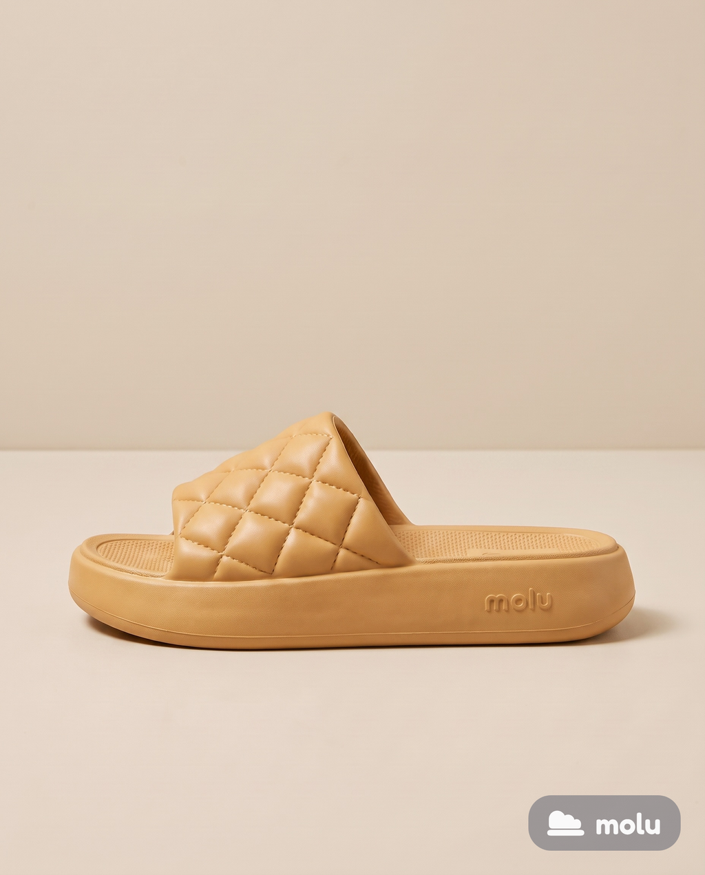 Chinelo Slide Molu Luxo | Plataforma Nuvem Matelassê EVA | 5 Cores